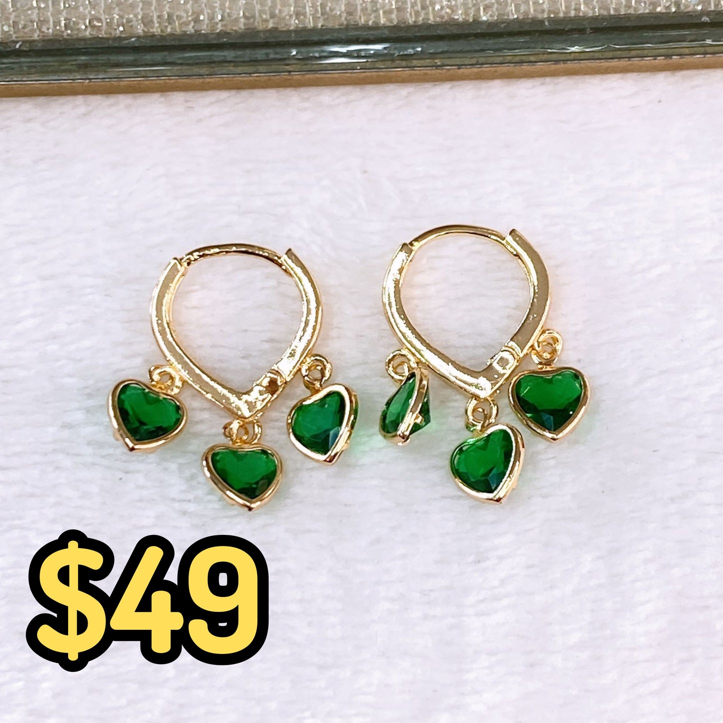 Arete de Chapa de Oro COA2548-6