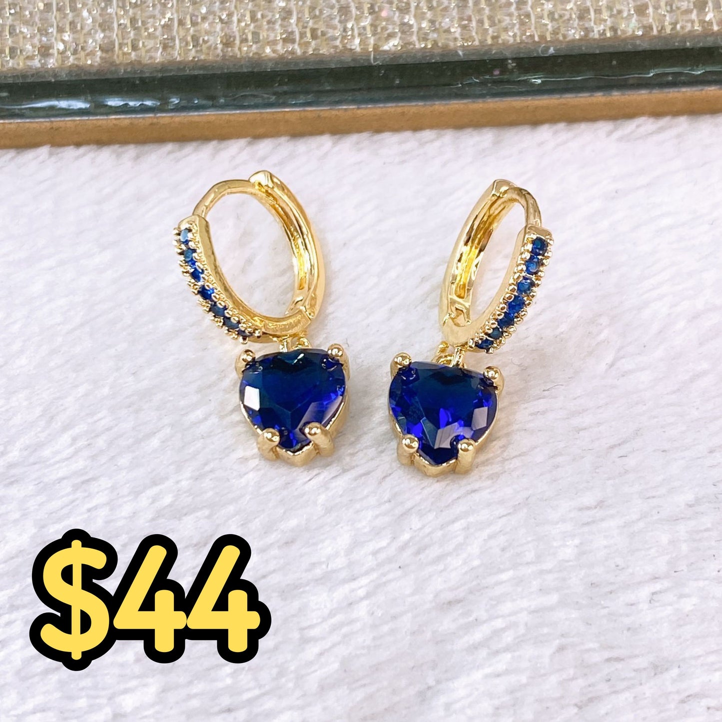 Arete de Chapa de Oro COA2549-6