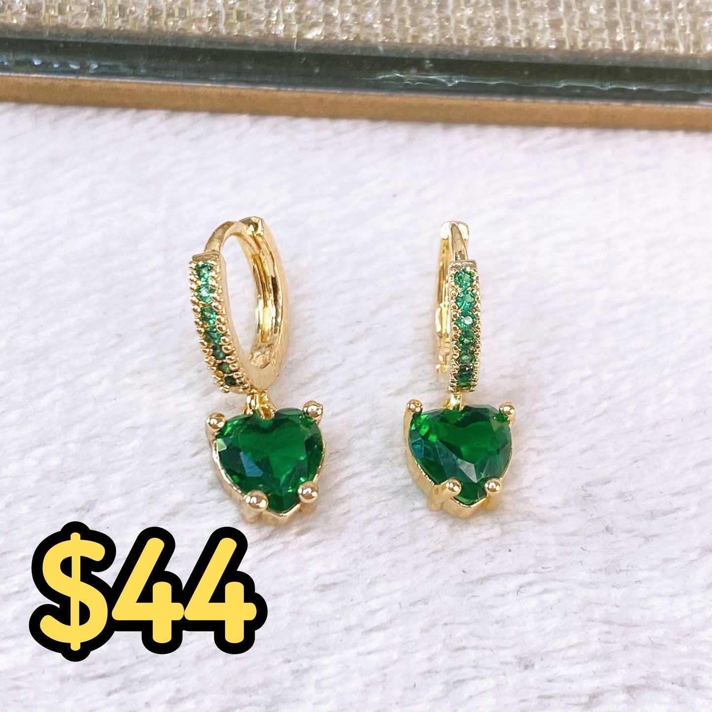 Arete de Chapa de Oro COA2549-3