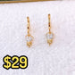 Arete de Chapa de Oro COA2554-1