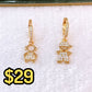 Arete de Chapa de Oro COA2556-1