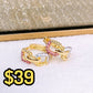 Arete de Chapa de Oro COA2560-1