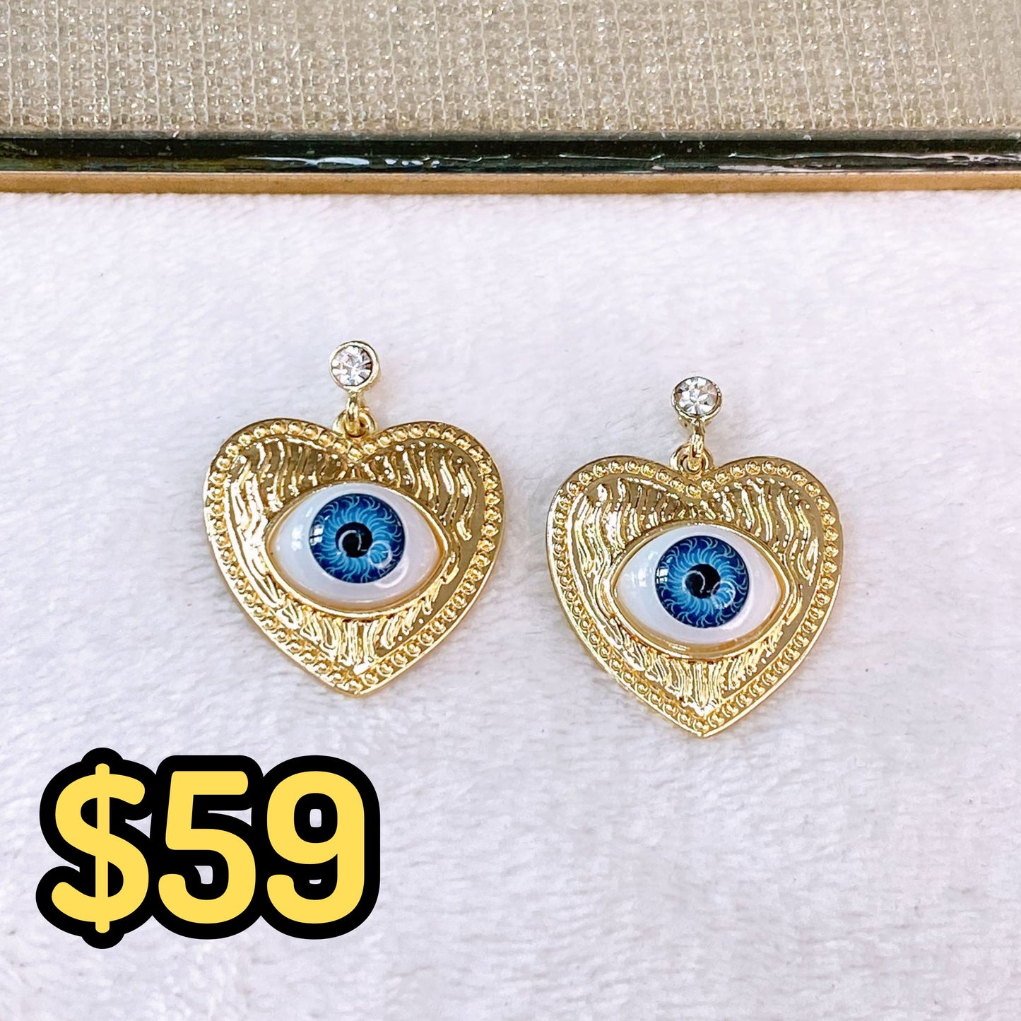 Arete de Chapa de Oro COA2568-1