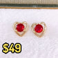 Arete de Chapa de Oro COA2550-6