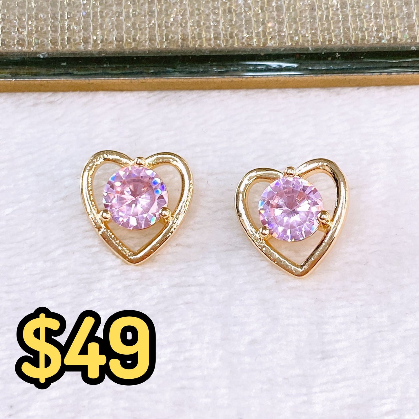 Arete de Chapa de Oro COA2550-5