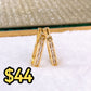 Arete de Chapa de Oro COA2576-1