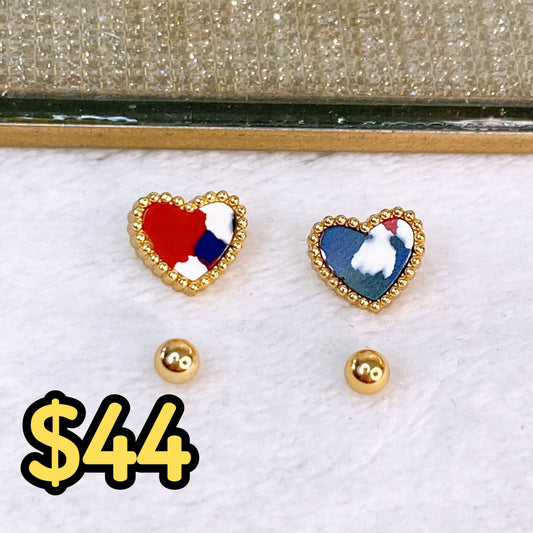 Set de Aretes de Acero Inoxidable AAI2524-2