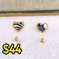 Set de Aretes de Acero Inoxidable AAI2524-1