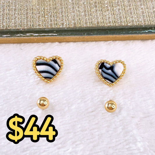 Set de Aretes de Acero Inoxidable AAI2524-1
