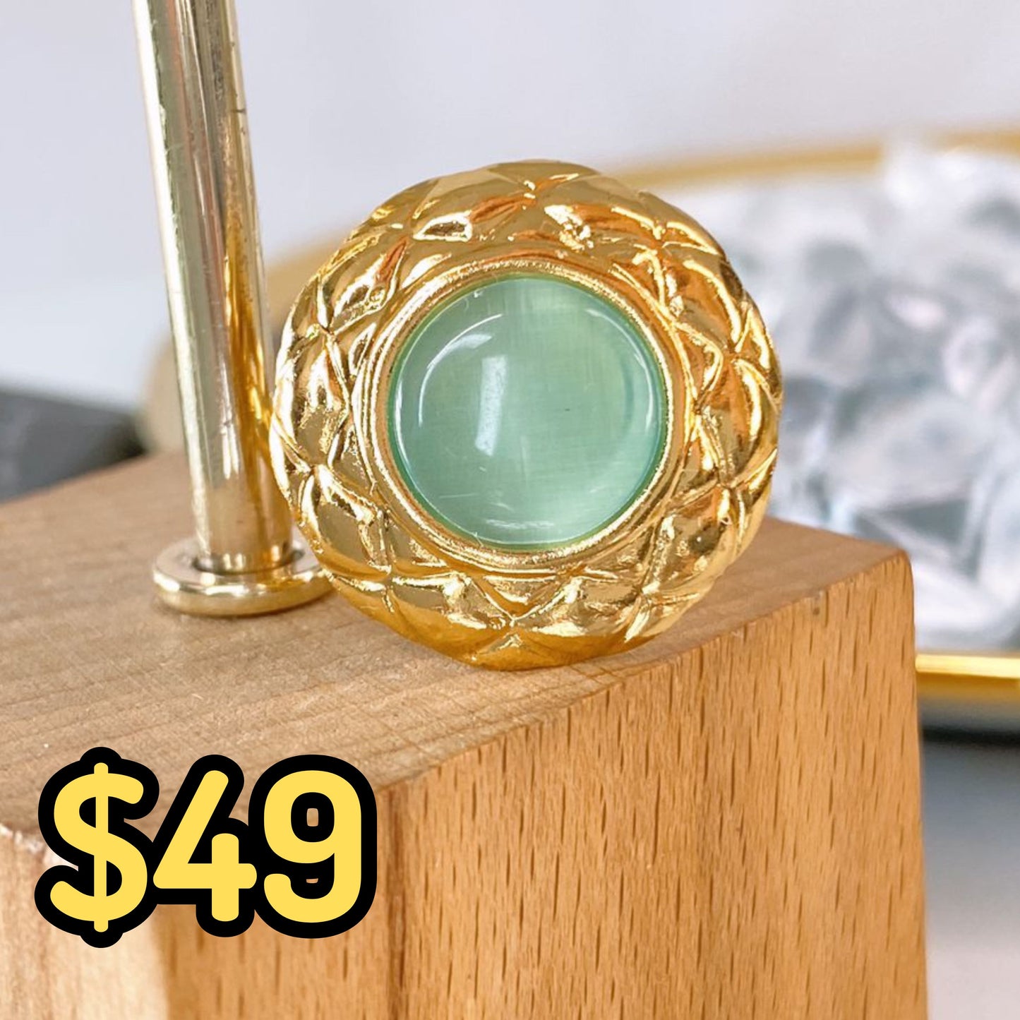 Anillo de Acero Inoxidable Ajustable RAI1220-3