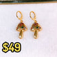 Arete de Chapa de Oro COA2614-2