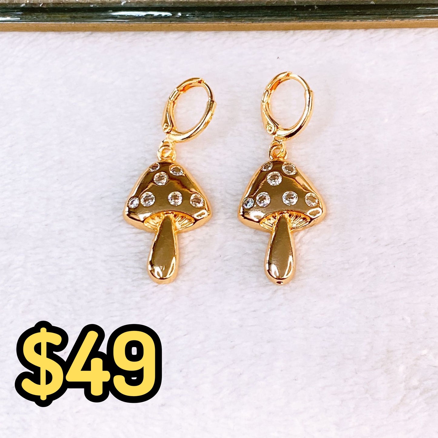 Arete de Chapa de Oro COA2614-1