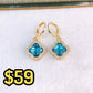 Arete de Chapa de Oro COA2617-4