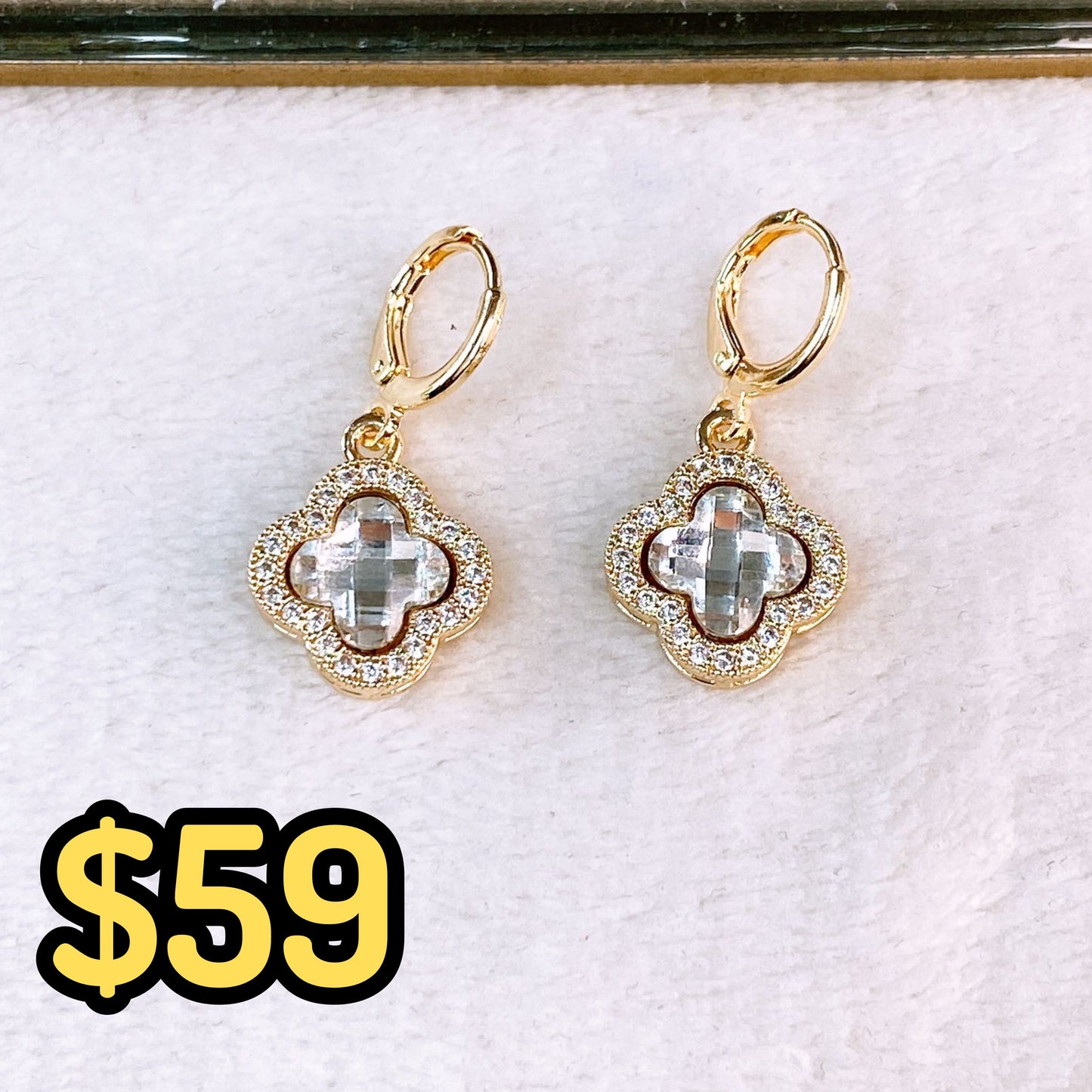 Arete de Chapa de Oro COA2617-5