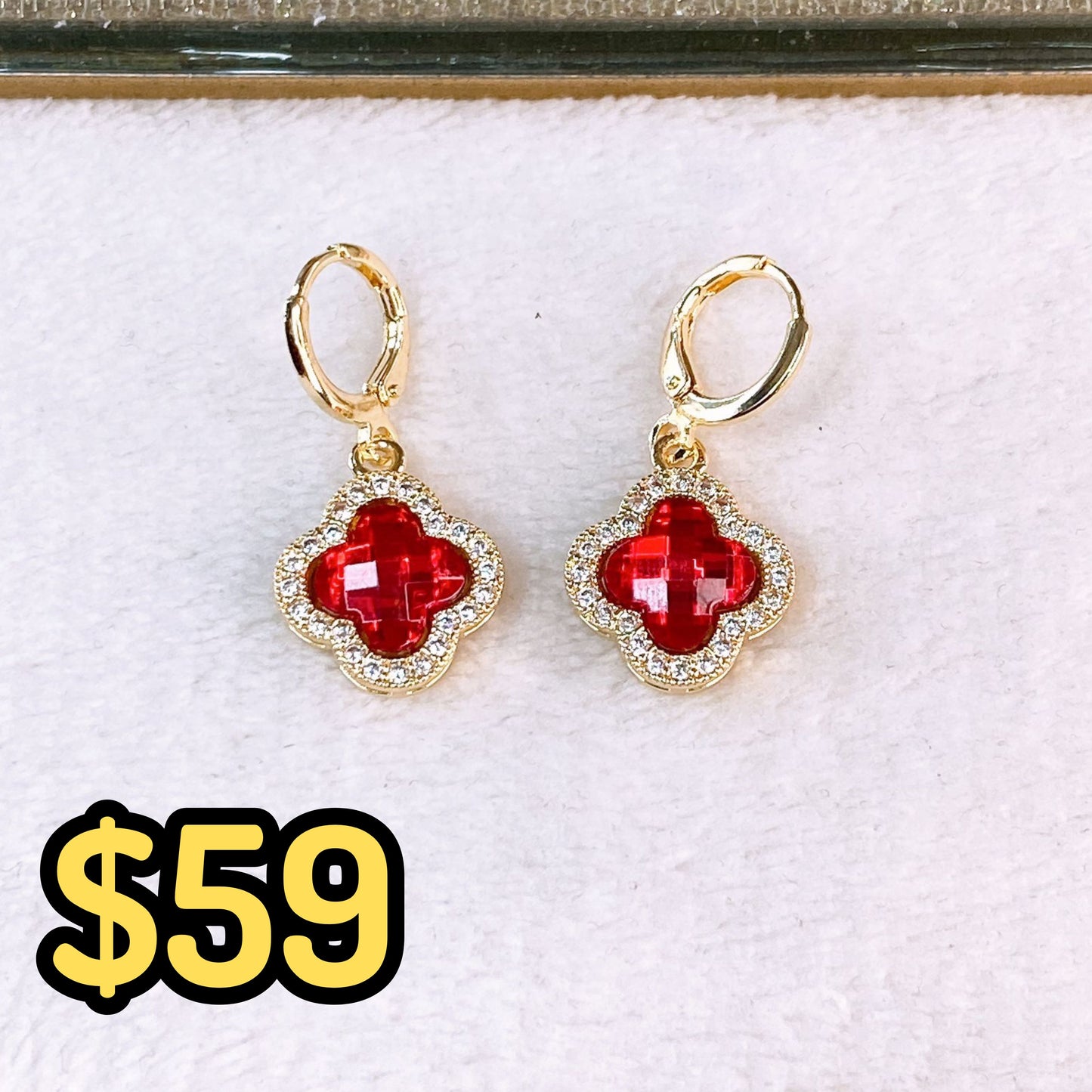 Arete de Chapa de Oro COA2617-2