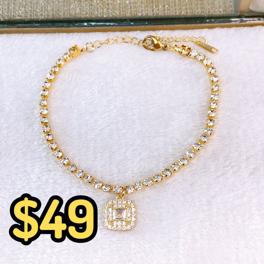 Pulsera de Chapa de Oro COP1739-1