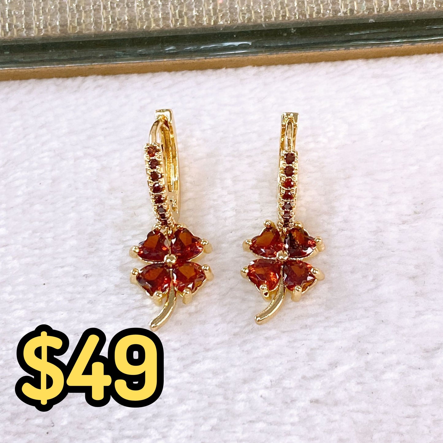 Arete de Chapa de Oro COA2618-2