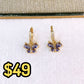 Arete de Chapa de Oro COA2619-4