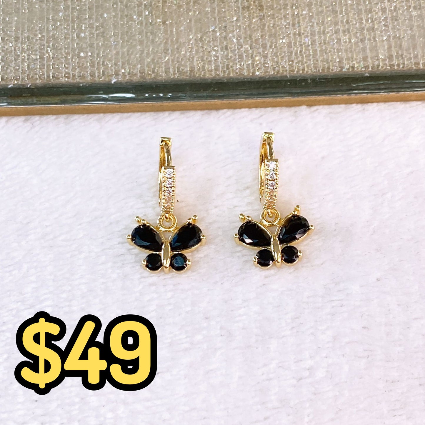 Arete de Chapa de Oro COA2619-1
