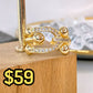 Anillo de Oro Laminado Ajustable AOL100-1