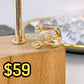 Anillo de Oro Laminado Ajustable AOL101-1