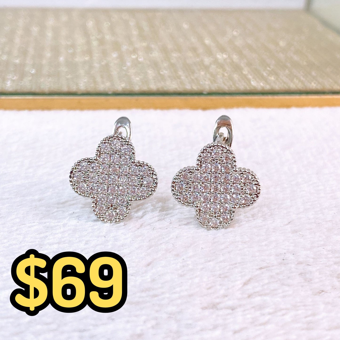 Arete de Chapa de Oro COA2634-2