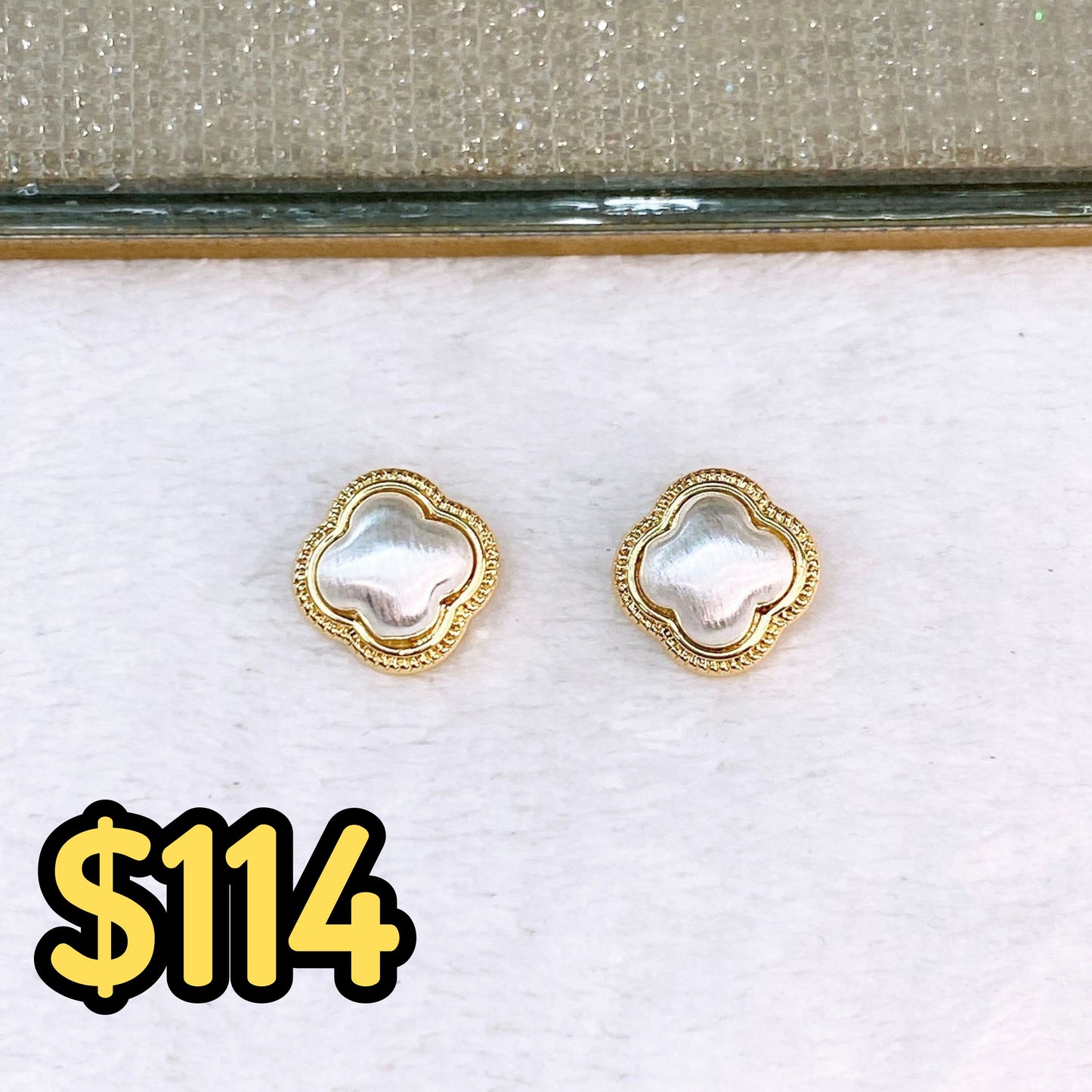 Arete de Chapa de Oro COA2638-1