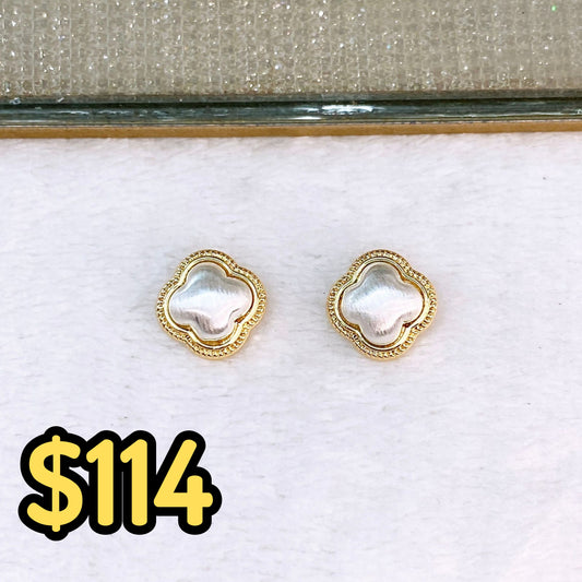 Arete de Chapa de Oro COA2638-1