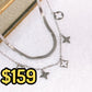 Collar Doble de Acero Inoxidable CAI3169-2