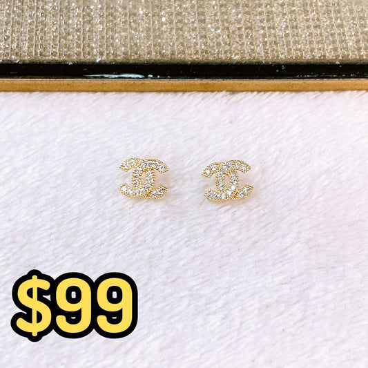 Arete de Chapa de Oro COA2641-1