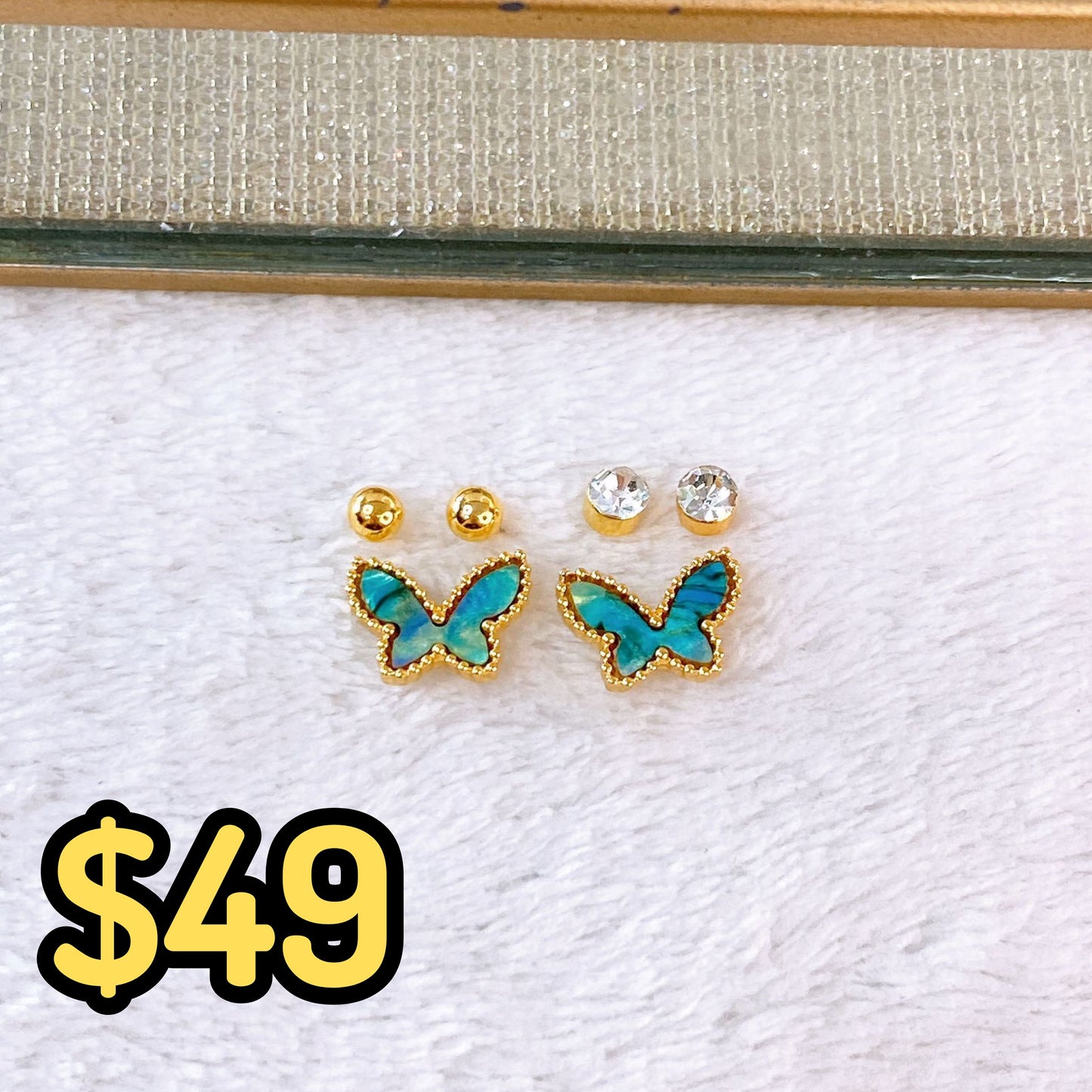 Set de Aretes de Acero Inoxidable AAI2706-4