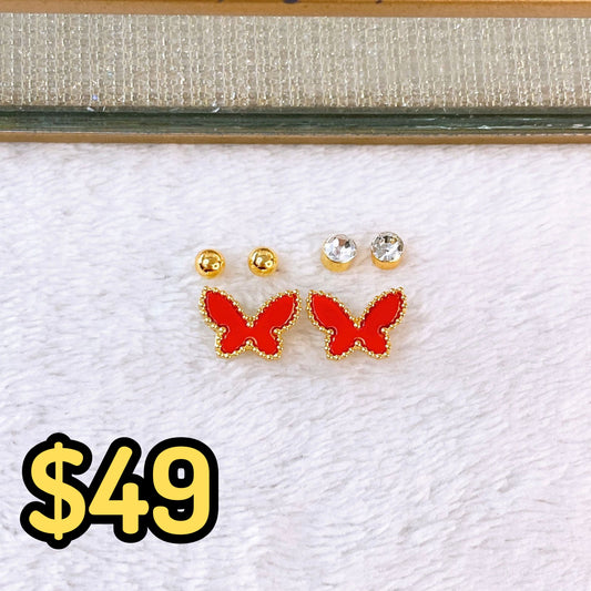 Set de Aretes de Acero Inoxidable AAI2706-5