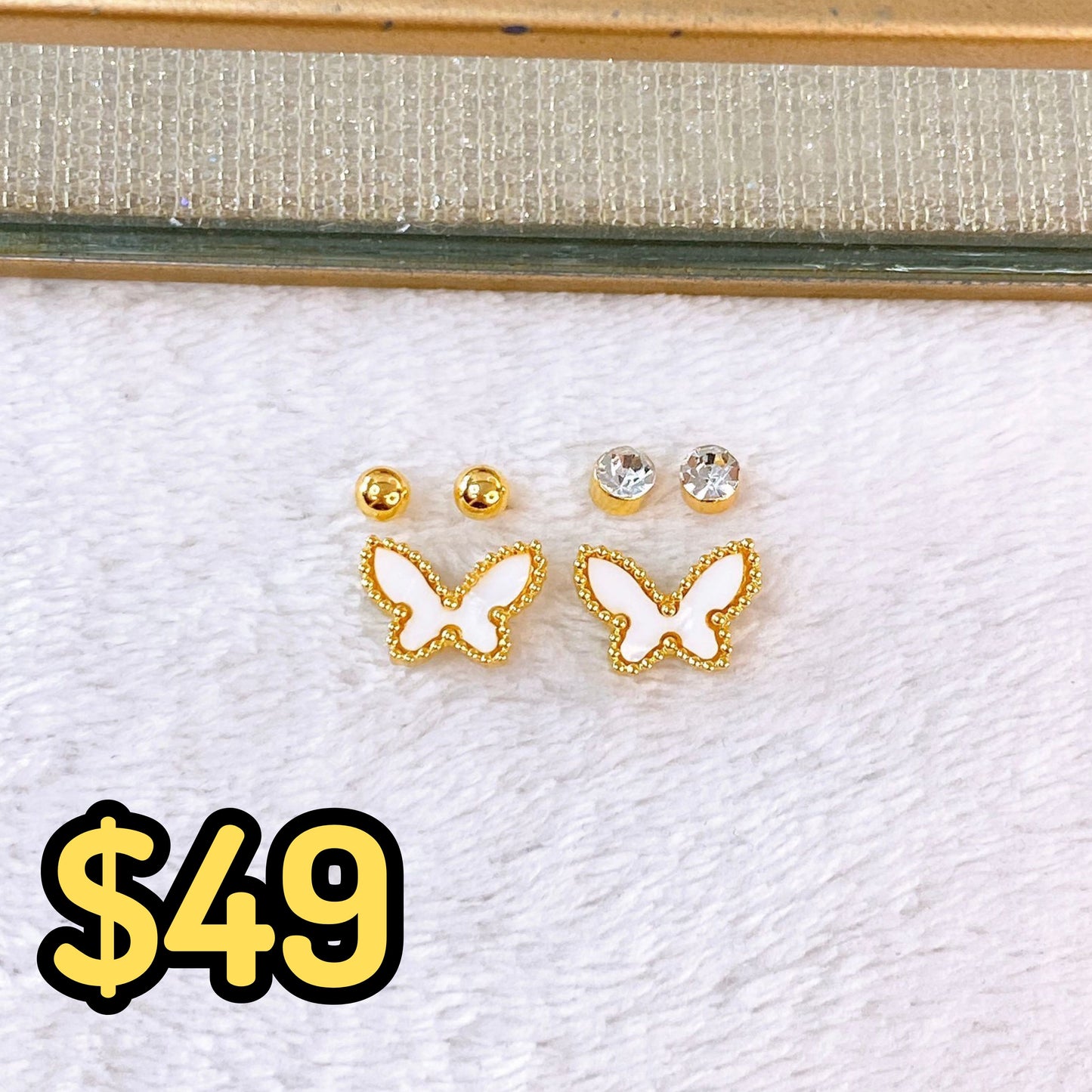 Set de Aretes de Acero Inoxidable AAI2706-2
