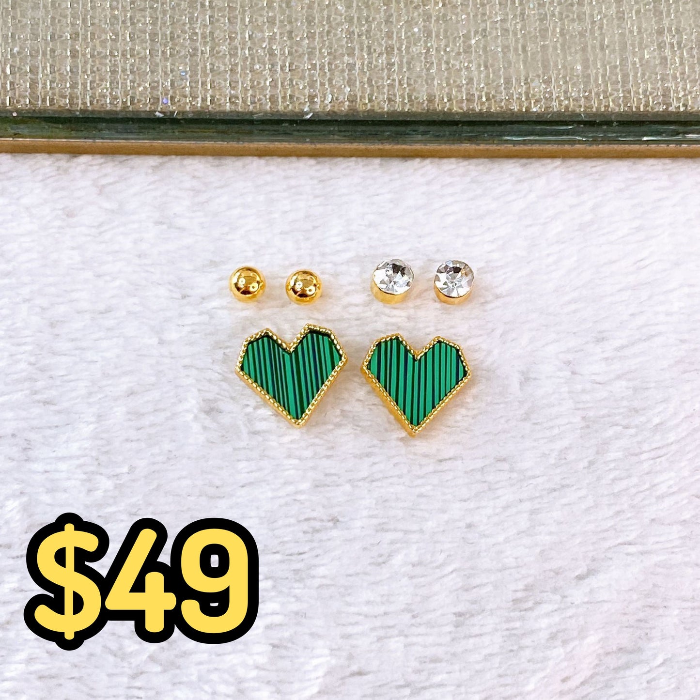 Set de Aretes de Acero Inoxidable AAI2707-3