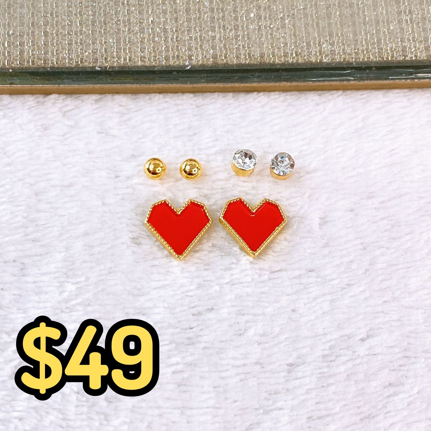Set de Aretes de Acero Inoxidable AAI2707-1