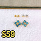 Set de Aretes de Acero Inoxidable AAI2708-4