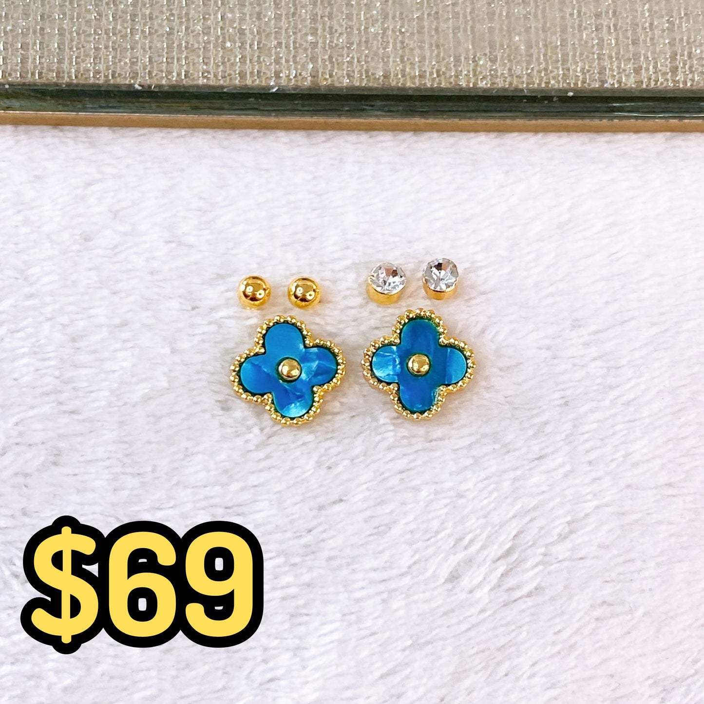 Set de Aretes de Acero Inoxidable AAI2709-4