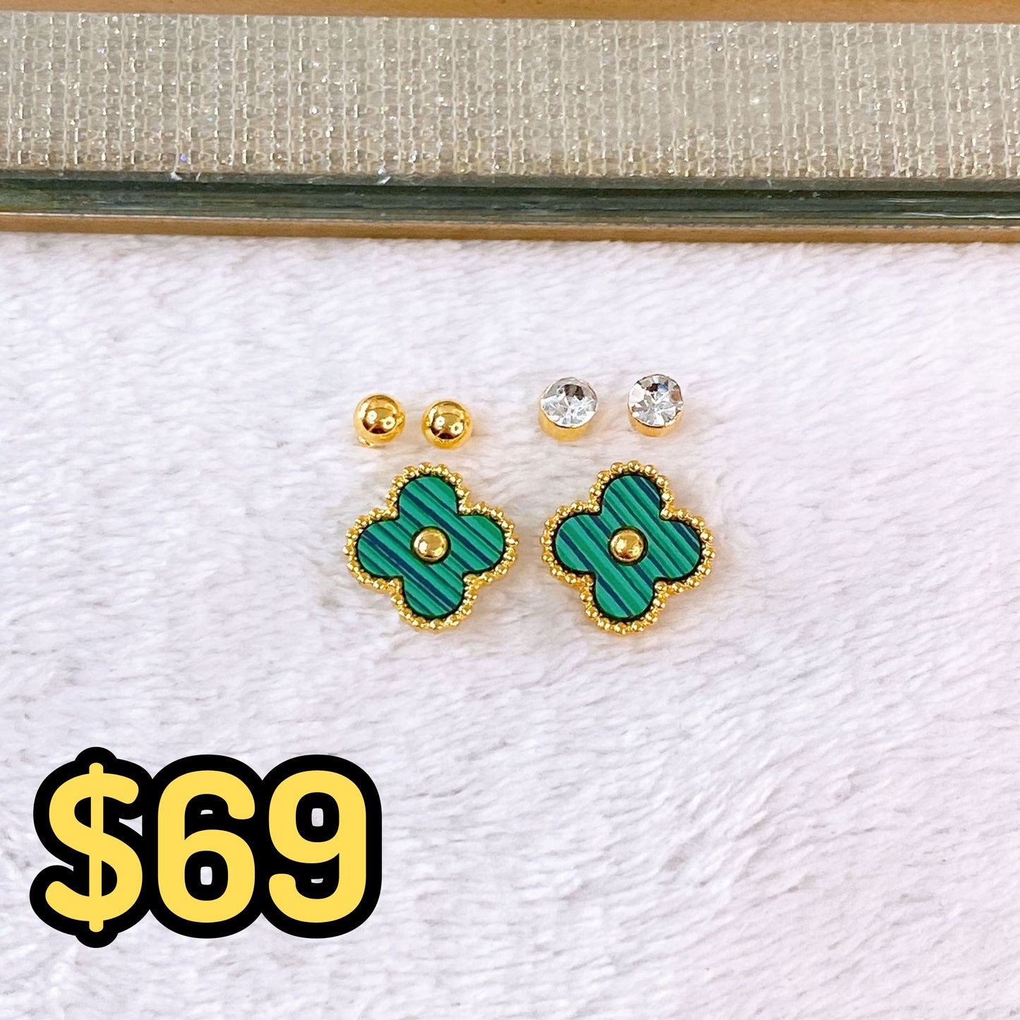 Set de Aretes de Acero Inoxidable AAI2709-1