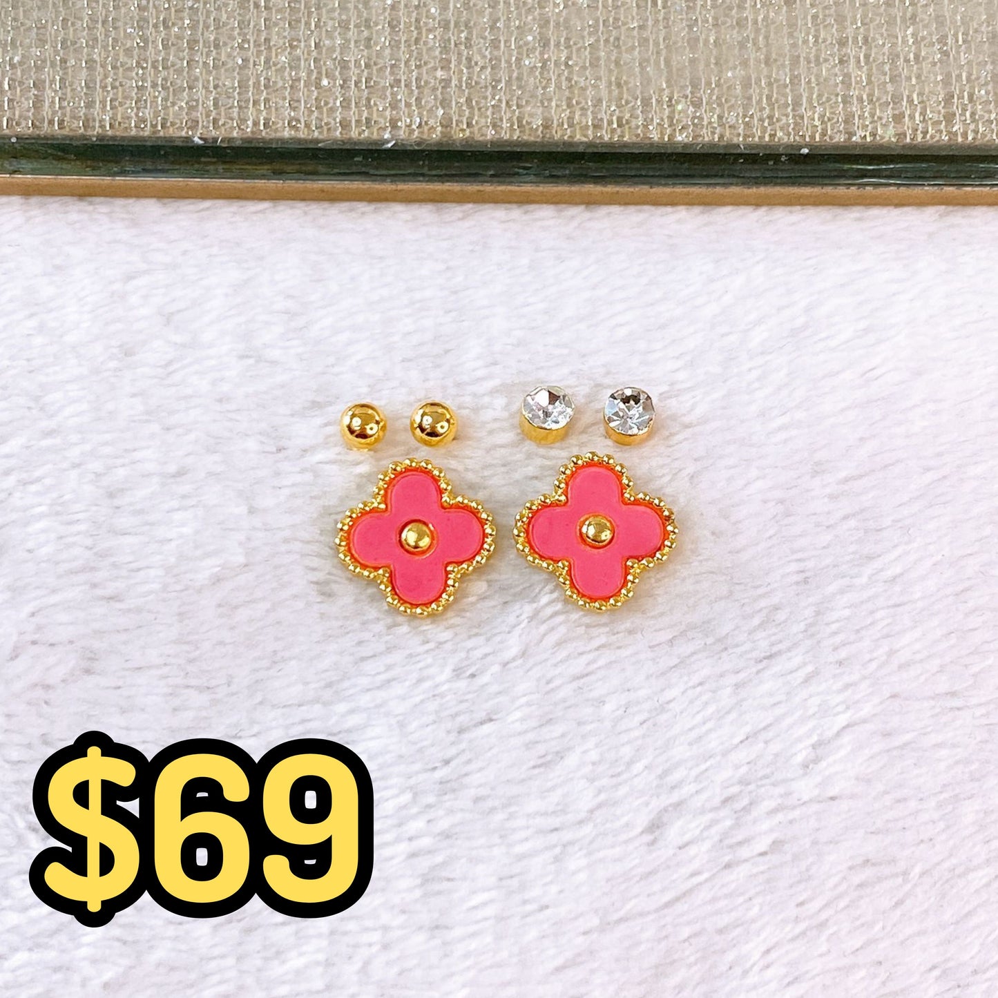 Set de Aretes de Acero Inoxidable AAI2709-2