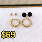 Set de Aretes de Acero Inoxidable AAI2711-2