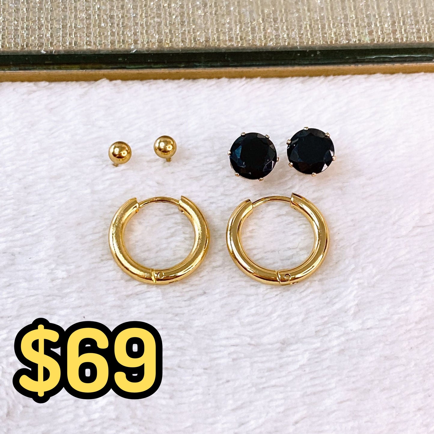 Set de Aretes de Acero Inoxidable AAI2711-2
