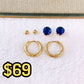 Set de Aretes de Acero Inoxidable AAI2711-4