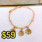 Pulsera Tejida con Dijes de Acero Inoxidable PAI1513-1