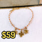 Pulsera Tejida con Dijes de Acero Inoxidable PAI1515-1
