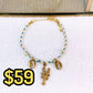 Pulsera Tejida con Dijes de Acero Inoxidable PAI1517-1