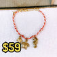 Pulsera Tejida con Dijes de Acero Inoxidable PAI1527-1