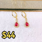 Arete de Chapa de oro COA2697-4