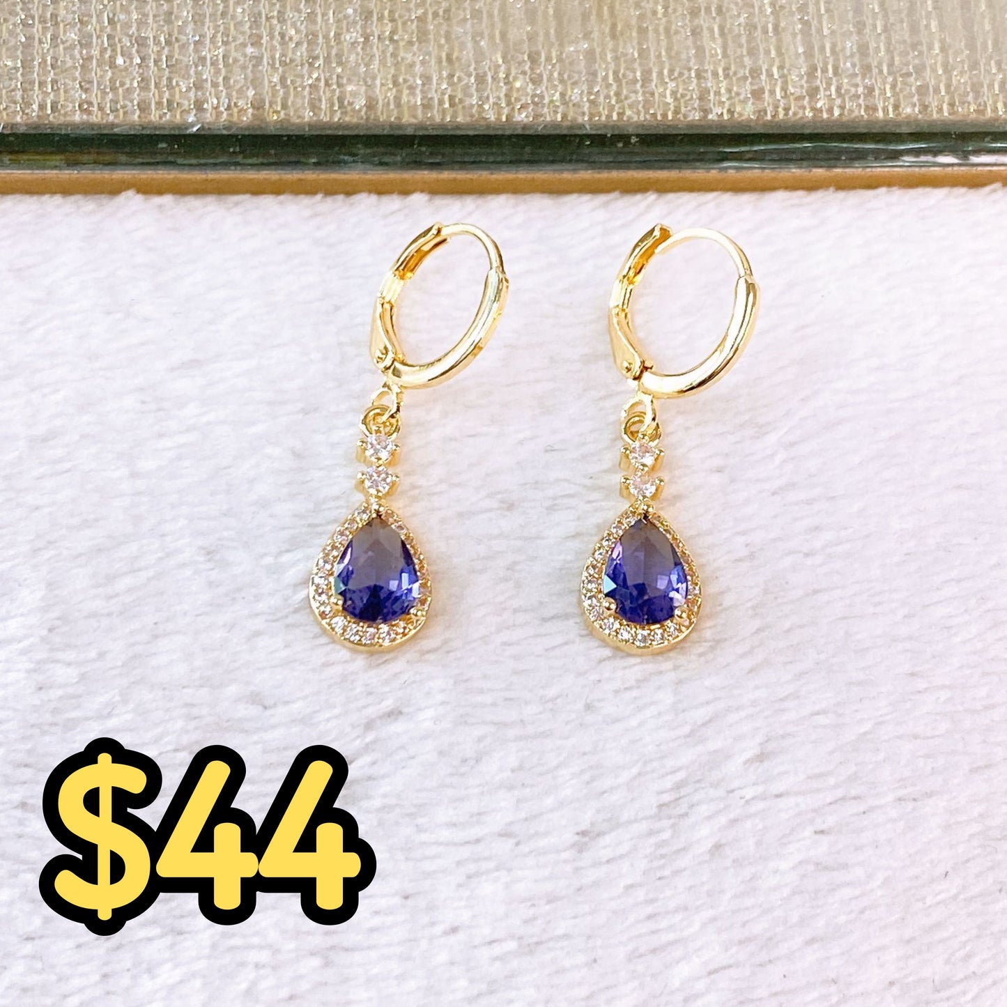 Arete de Chapa de oro COA2697-7