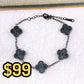Pulsera de Acero Inoxidable de Trebol Grande PAI1542-1