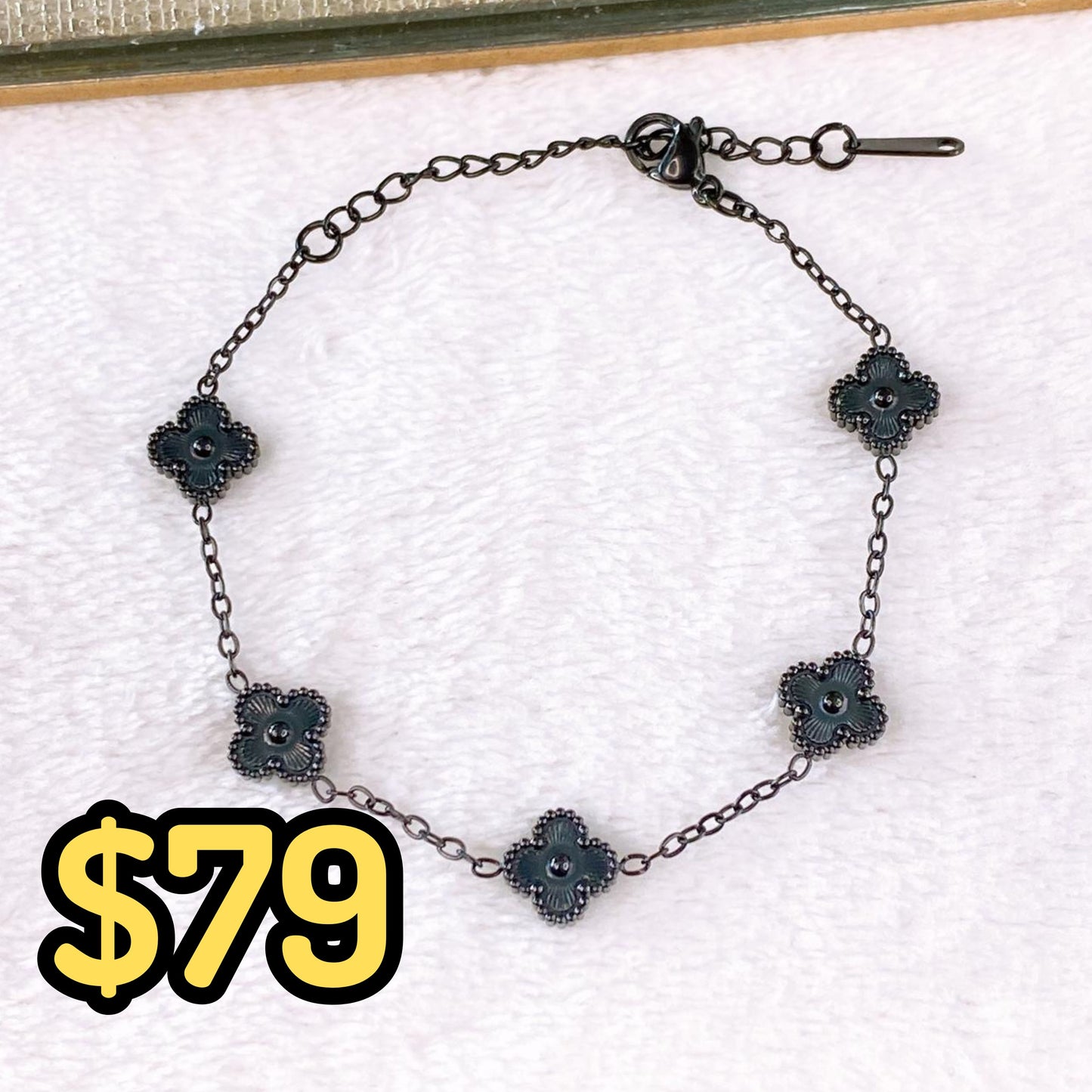 Pulsera de Acero Inoxidable de Trebol chico PAI1544-1